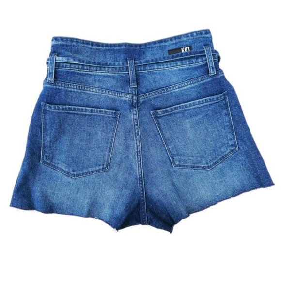 Kut From The Kloth Denim Shorts Juniper High Rise Short Cotton Spandex 4 - Picture 3 of 10